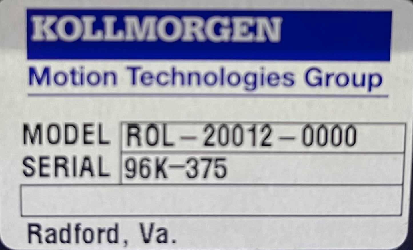 KOLLMORGEN SILVERLINE ROL-20012-0000 SERVO AMPLIFICATORE ANALOGICO A LINEA - PARTI