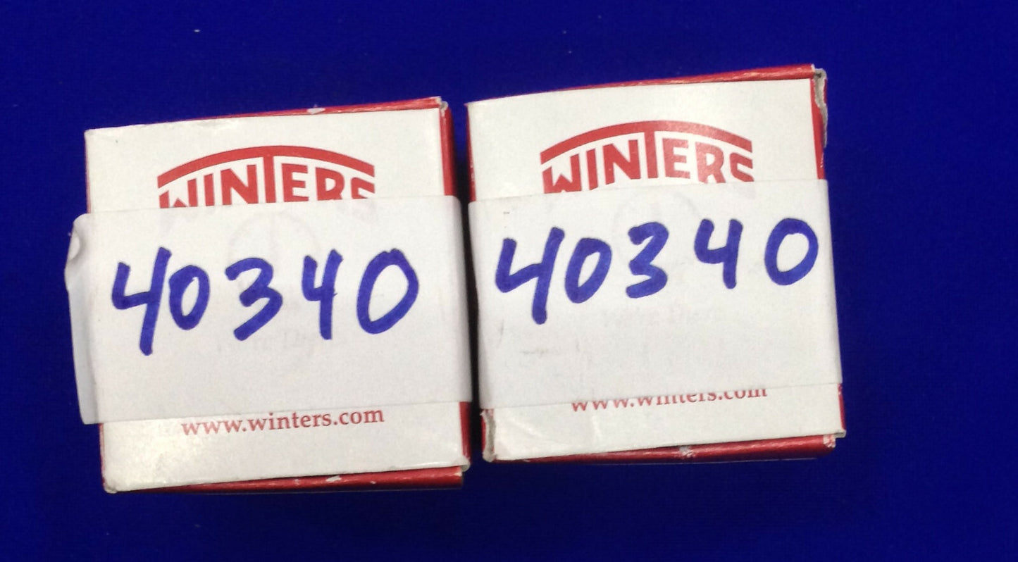 QTY 2 - WINTERS PEM1420 CALIBRO 1,5" QUADRANTE 1/8" NPT POSTERIORE 0-100 PSI/KPA