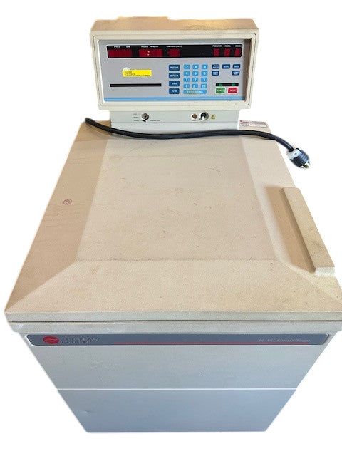 BECKMAN COULTER J6-MI CENTRIFUGE 208V 25A 60 HZ CAT NO 360291 HIGH SIDE 400 PSIG