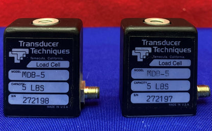 Lot de 2 capteurs de charge Techniques MDB-5 / Capacité 5 lb