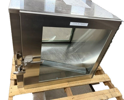 Clean Air Products Stainless Steel Pass Through Box Inside 24" x 24" x 24"