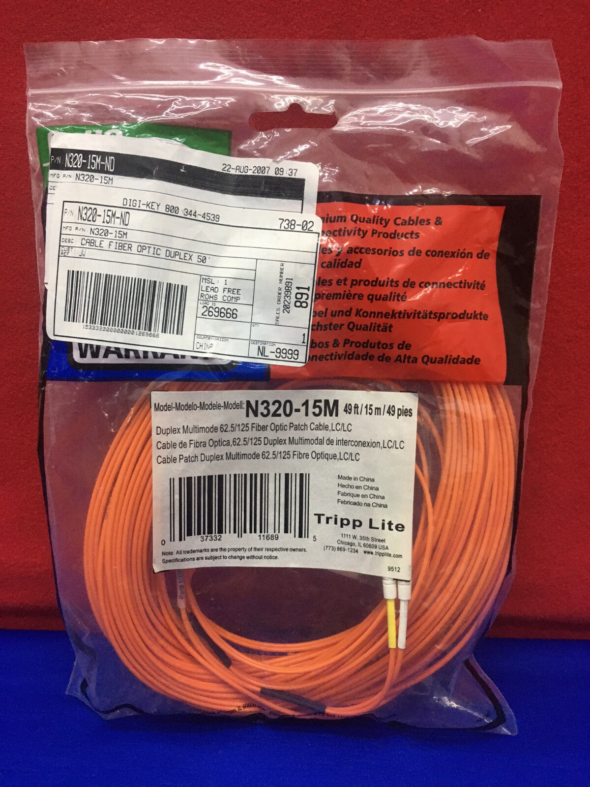 TRIPP LITE TRIPP-LITE TRIPPLITE N320-15M-ND N320-15M ケーブル 光ファイバー