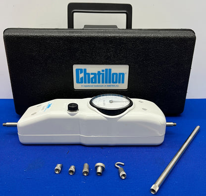 MEDIDOR DE FUERZA DE TENSIÓN MECÁNICO CHATILLON AMETEK LG-005 5 LB MÁXIMO