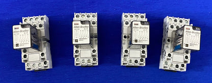 Allen Bradley 700-HN103  RELAY SOCKET BASE & 700-HC24Z24-4 ICE CUBE RELAY  QTY 4