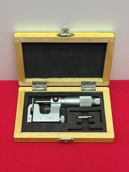 Mitutoyo PMB-21970  Uni-Mike Outside Micrometer 0-1" Mechanical W/ CASE
