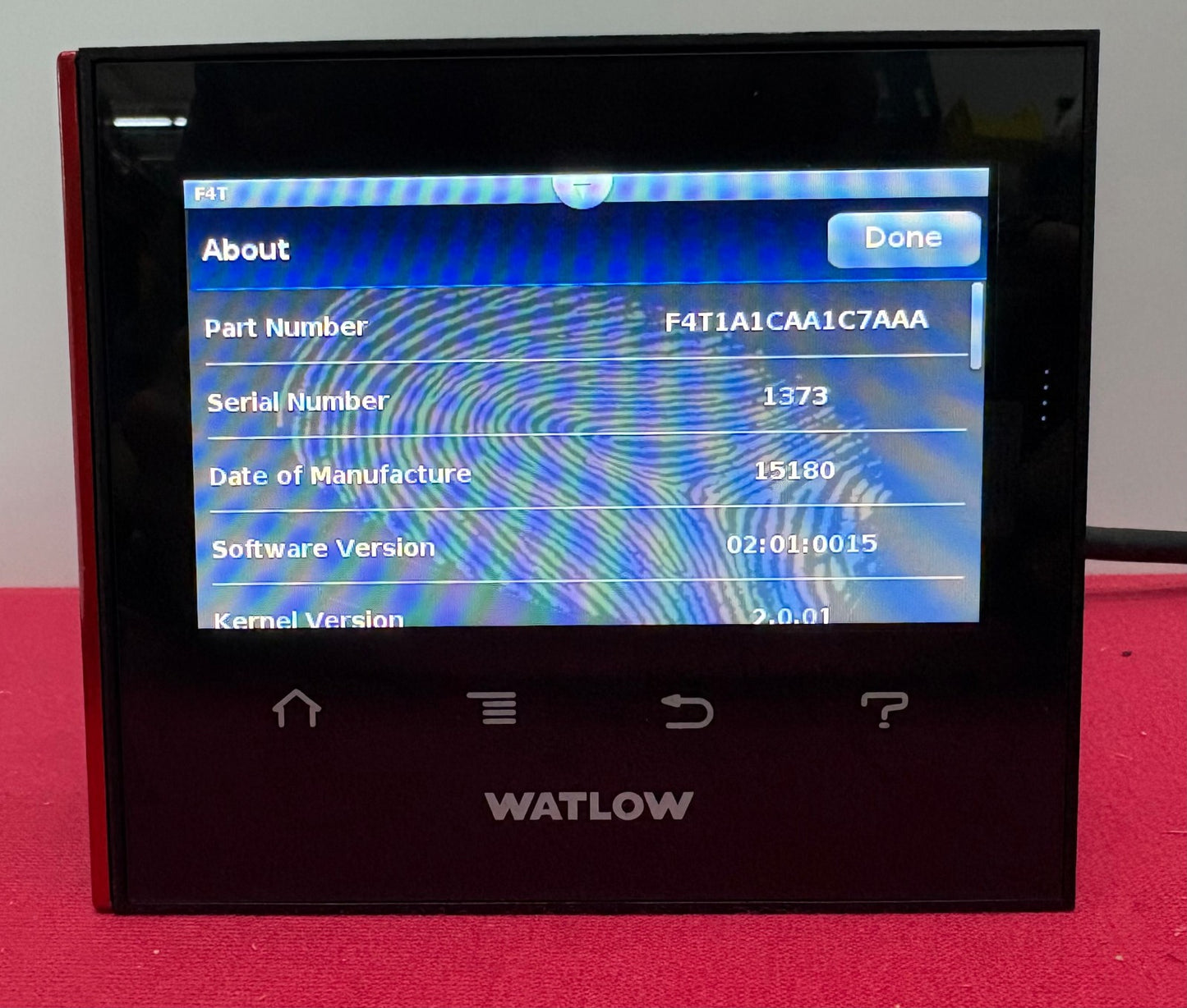 WATLOW F4T PROCESS CONTROLLER F4T1A1CAA1C7AAA TOUCH SCREEN PANEL