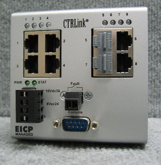 CONTEMPORARY CONTROLS CRTLINK EICP8M-100T 8-POORTS BEHEERDE COMPACTE SWITCH