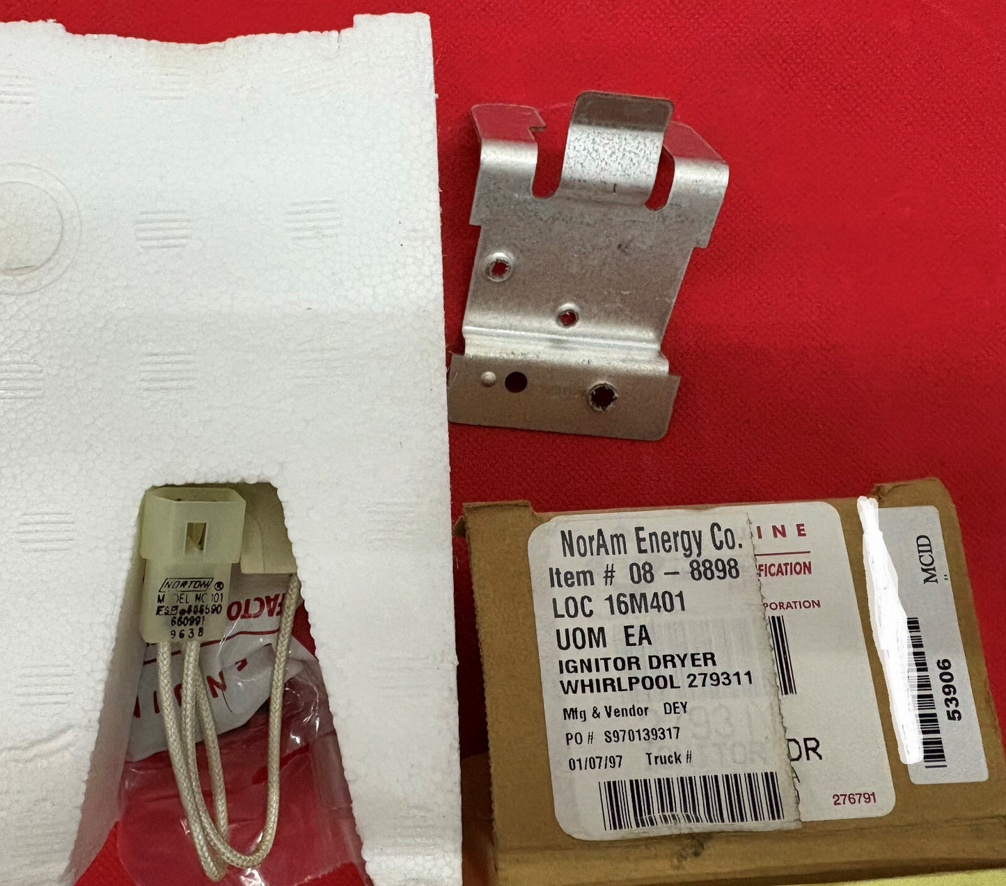 WHIRLPOOL GAS DRYER IGNITER / IGNITOR REPAIR KIT FOR WHIRLPOOL 279311