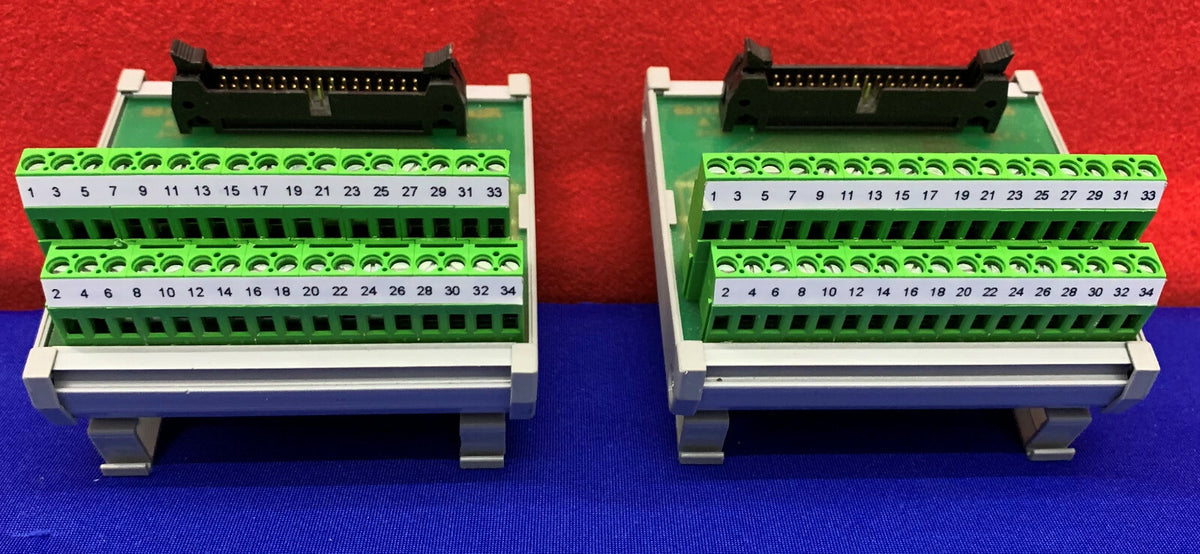 Lot van 2 - Connectwell 34-draads aansluitblokmodule IMIDC/34/H/L