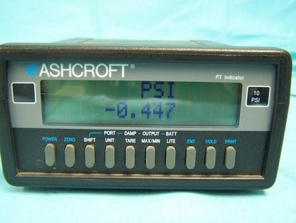 Ashcroft® PT デジタル圧力インジケーター ベンチトップ 温度範囲 32°～120°F
