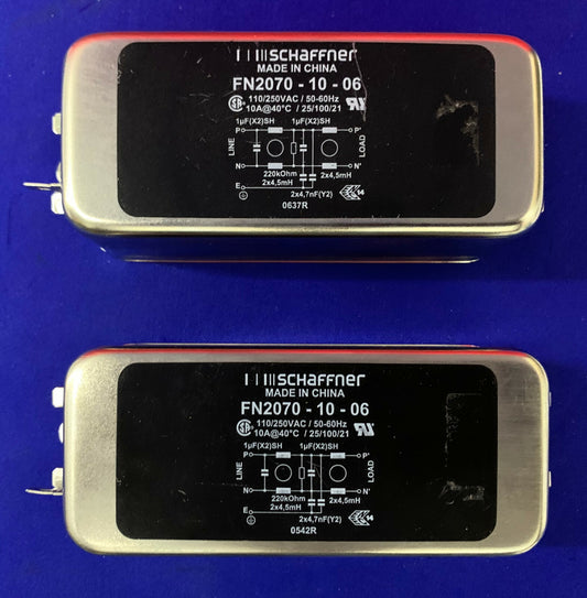 QTY 2 - FILTRI DI LINEA SCHAFFNER FN2070-10-06