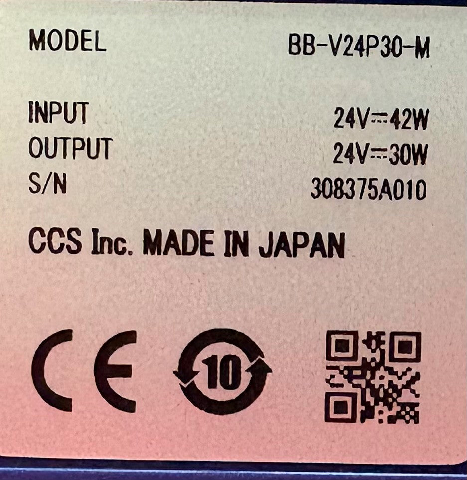CCS BBV24P30-M / BB-V24P30-M LED LIGHT MASTER UNIT 24VDC - FOR PARTS/REPAIR