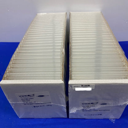 VWR 60825-430 CULTURE TUBES LIME GLASS DISPOSABLE - 1 LOT 2 PKGS OF 250 TUBES EA