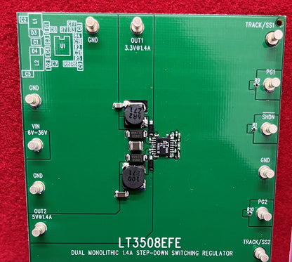 Circuito dimostrativo della scheda Linear Technology DC1060A LT3508EFE/LT3508EUF