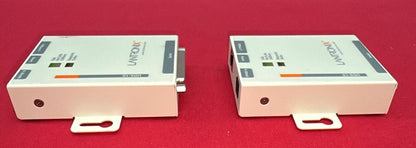 LANTRONIX® UDS-10 SERIAL TO ETHERNET INTERFACE 080-212-000 w/ POWER SUPPLY QTY 2
