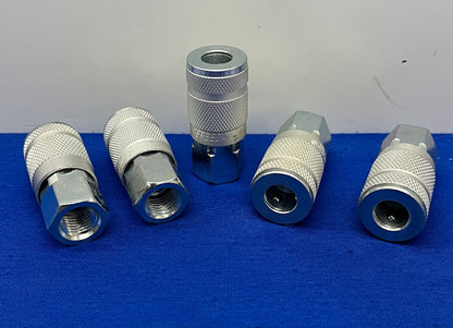 SPEEDAIRE クイックコネクトホ​​ースカップリング 1/4” ホースフィッティングサイズ - 1 ロット数量 5