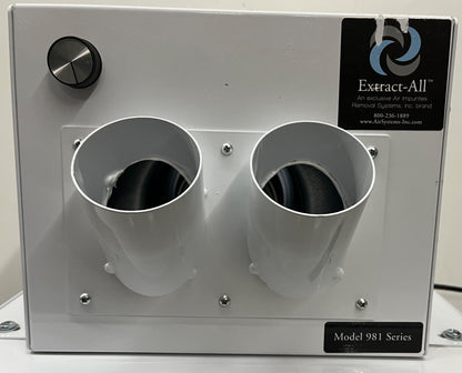 EXTRACT-ALL™ SÉRIE 981 EXTRACTEUR DE FUMÉES PORTABLE ÉLIMINATION DES IMPURETÉS DE L'AIR AVEC ROUES