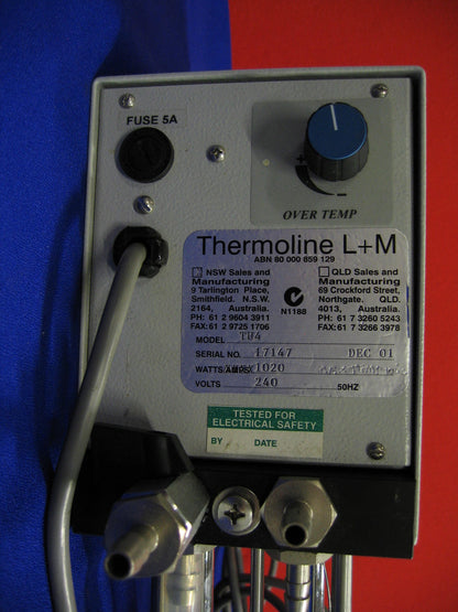 CONTROL DE CIRCULADOR DE CALENTADOR THERMOLINE L+M TU4 PARA BAÑO DE AGUA 