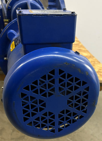 BALDOR 3 HP ELECTRIC MOTOR W/VACUUM BOOSTER BLOWER 9" FLANGE - PARTS/REPAIR