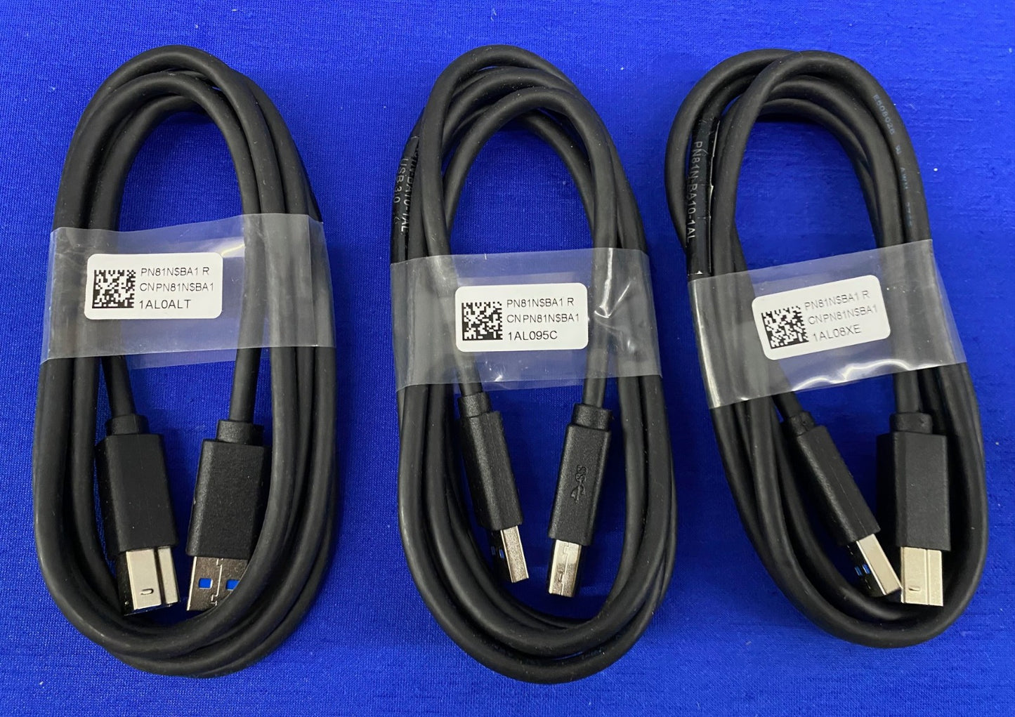 DELL PN81N-BA10-1AL 6FT TYPE A TO B USB 3.0 CABLE ITEMS ARE NEW 1 LOT OF 3