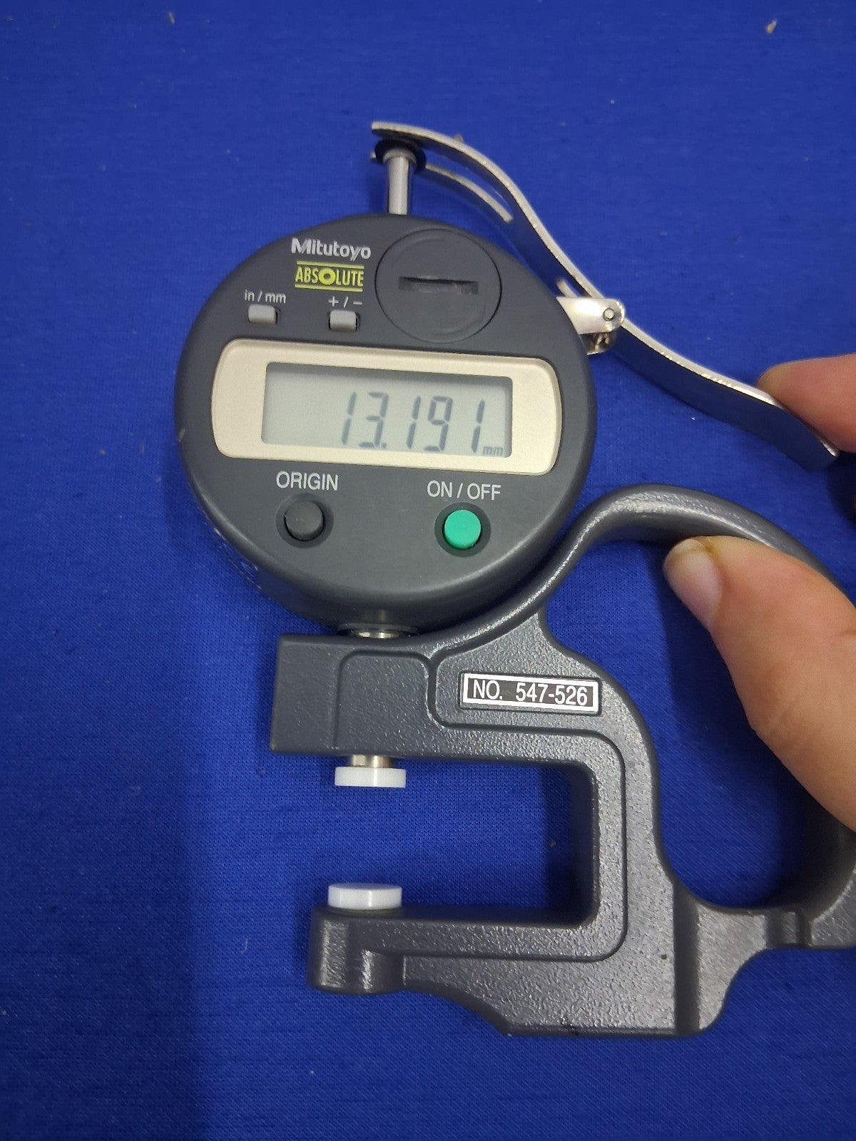 Mitutoyo Absolute 547-526 Digital Thickness Gauge 543-593BS With Case
