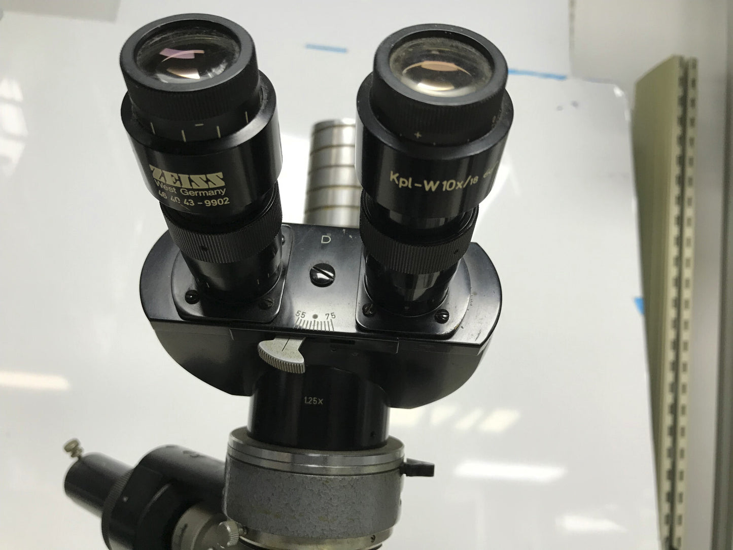 SIMPLEX MULTIPURPOSE MICROSCOPE OPTO-METRIC TOOLS INC FOR PARTS / REPAIR