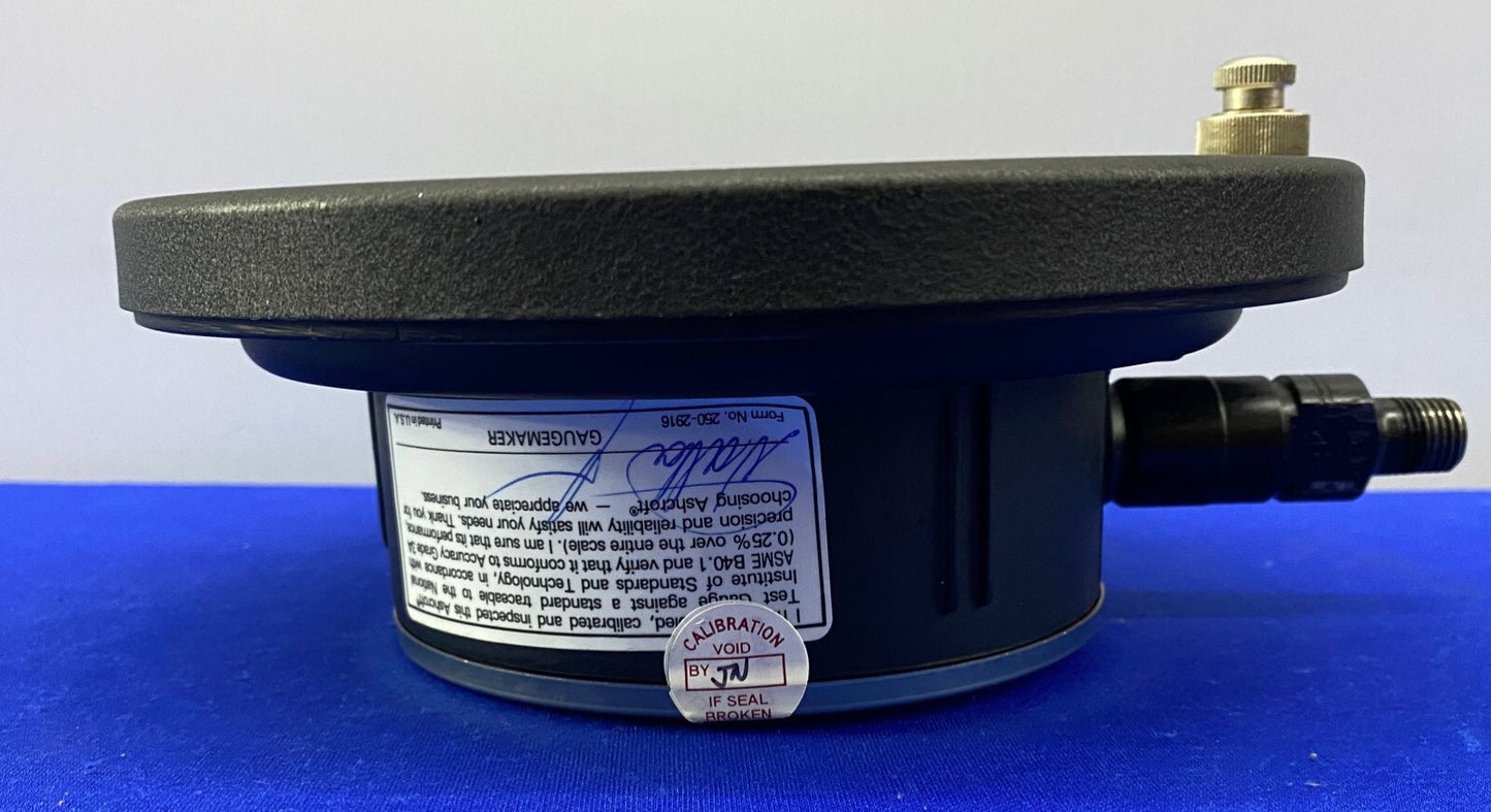 ASHCROFT TEST GAUGE 10 psi subd 0-3000 MONEL K500 TUBE MONEL 400 SOCKET