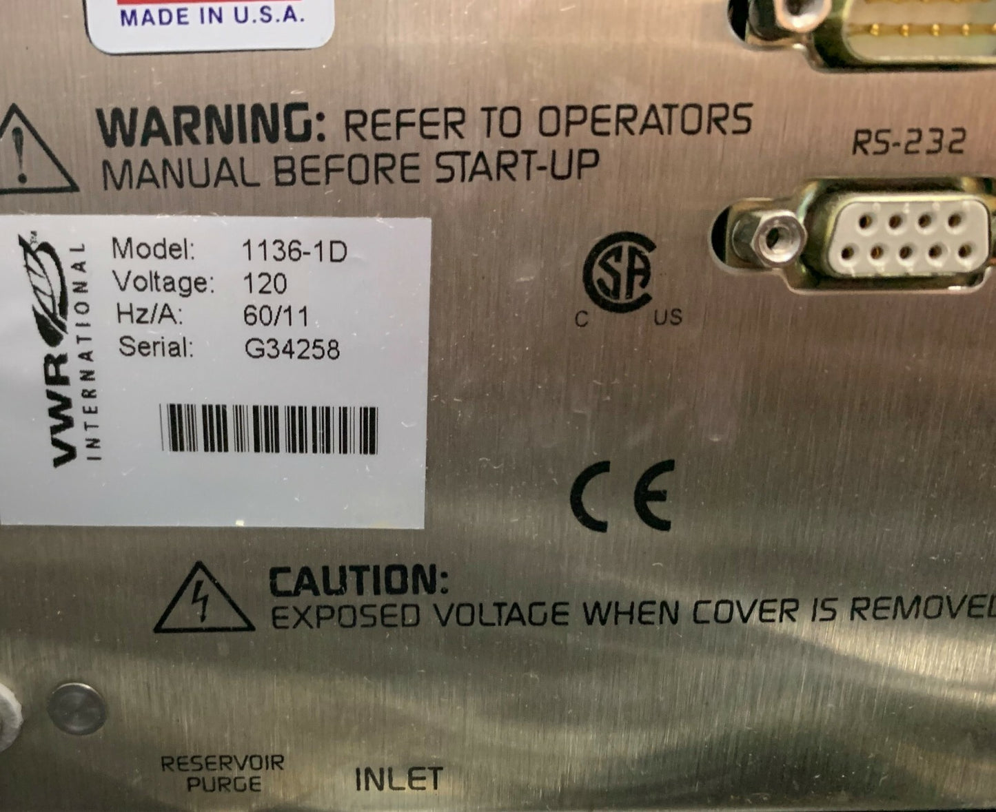 VWR 1136-1D 11361D Regolatore di temperatura digitale 5C sopra AMB a 150C 13L