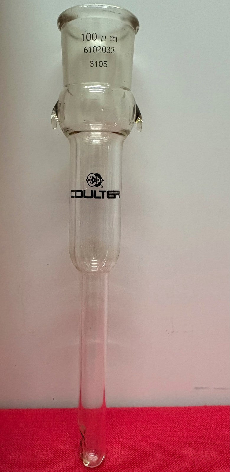 BECKMAN COULTER COUNTER APERTURE ORIFICE TUBE DIAMETER 100 u m PART NO. 6102033