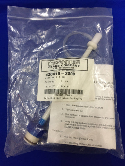 KONTES GLASS COMPANY 420415-2500 ADAPTER 2,5 CM