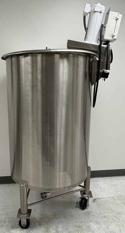 G&F MANUFACTURE SST-125G VERTICAL FINISH  MIXING TANK 125 GALLON W/AGITATOR